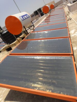 3000 LPD Solar Water Heater with Heat Pump – MS Epoxy Coated High Efficiency System (Kamal)