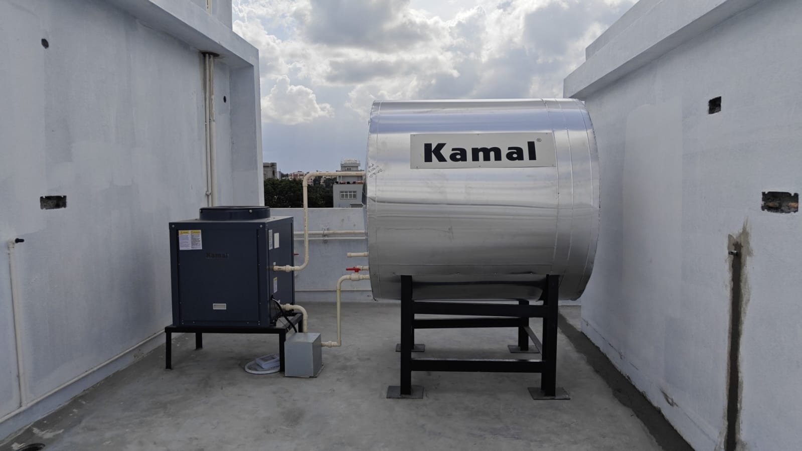 Heat Pump with Storage Tank 1500L MS Epoxy Coated (Kamal)