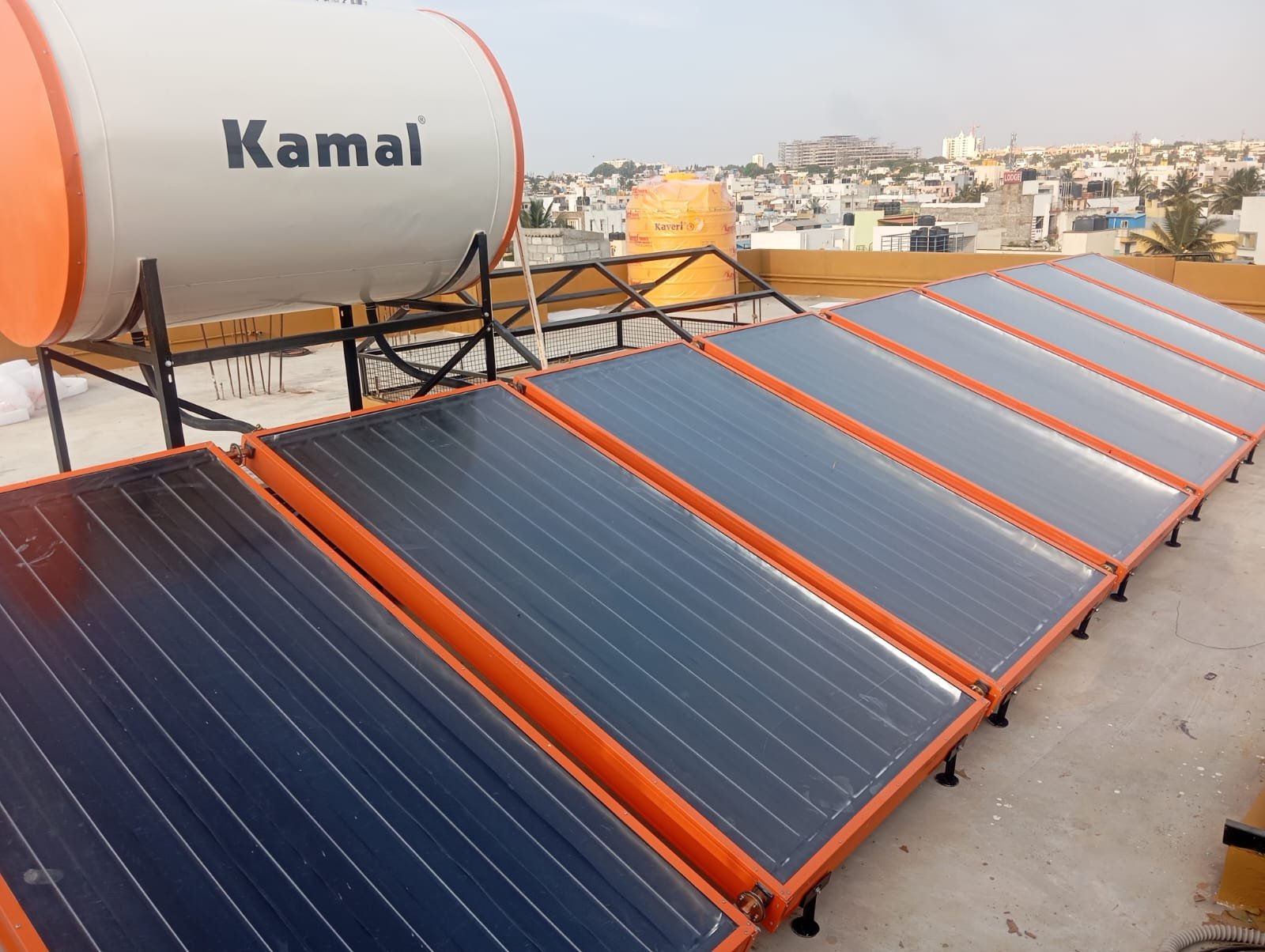 Solar Water Heater with Heat Pump 1000LPD MS Epoxy Coated (Kamal)